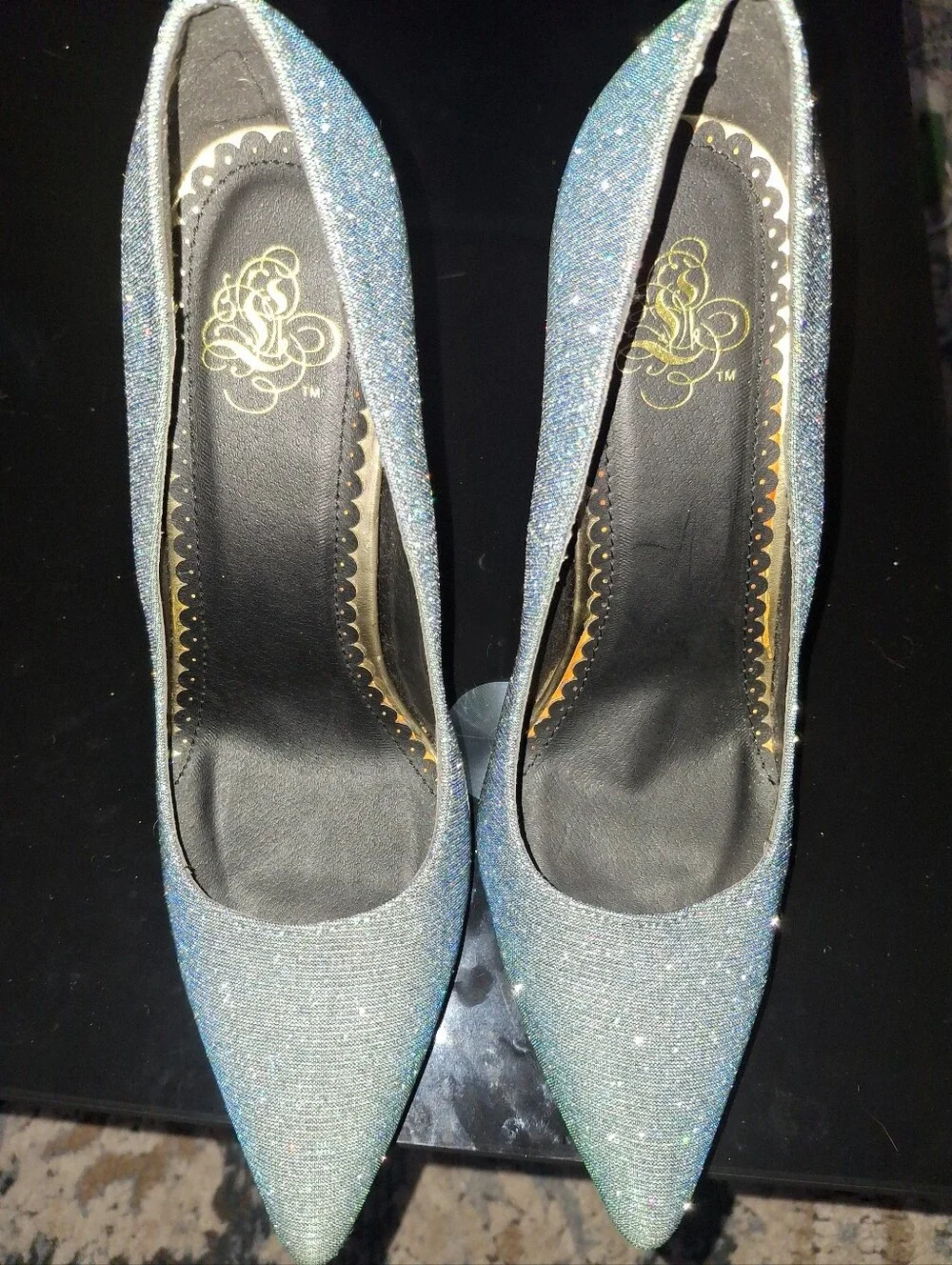 Miss L Rosee Glitter Heels